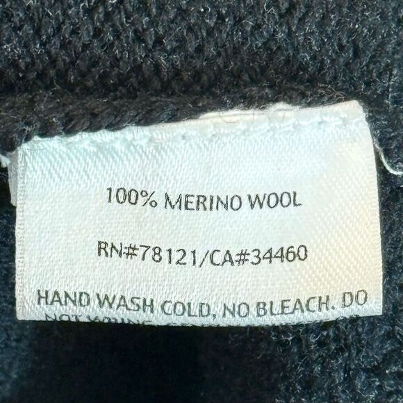 Eileen Fisher Shawl Collar 100% Merino Wool Zip Up Cardigan Sweater Petite Large - Picture 7 of 11